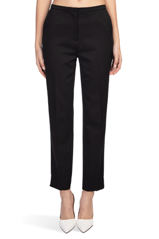 BLACK TROUSERS WITH BROOCHES