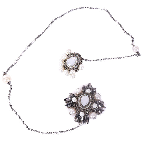 Crystal rhinestone necklace