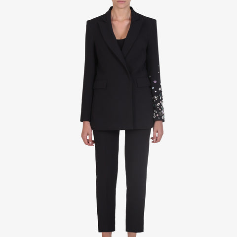 SUIT JACKET WITH LUXURY BROOCHES