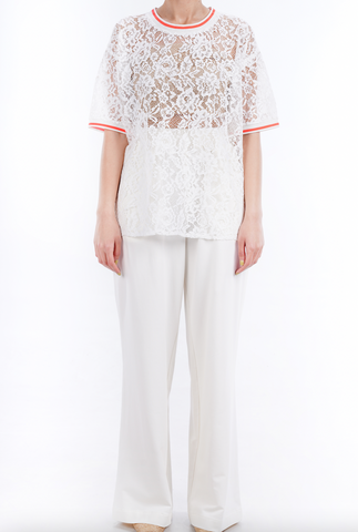 White embroidered blouse