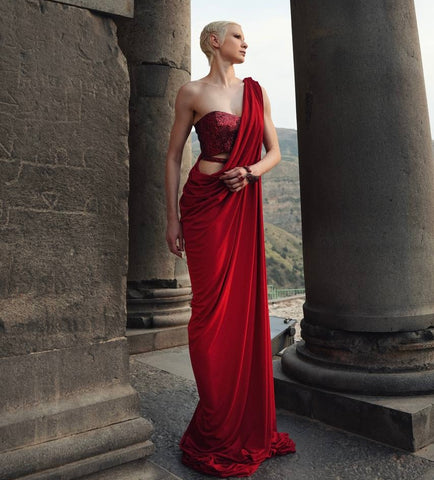 EVENING RED DRESS