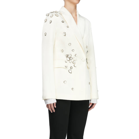 SUIT JACKET WITH LUXURY BROOCHES
