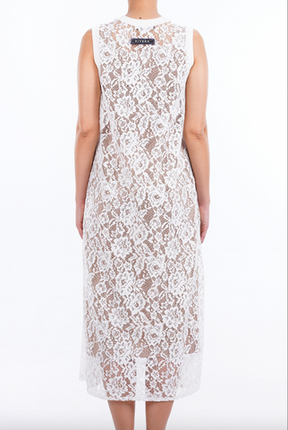 White embroidery dress